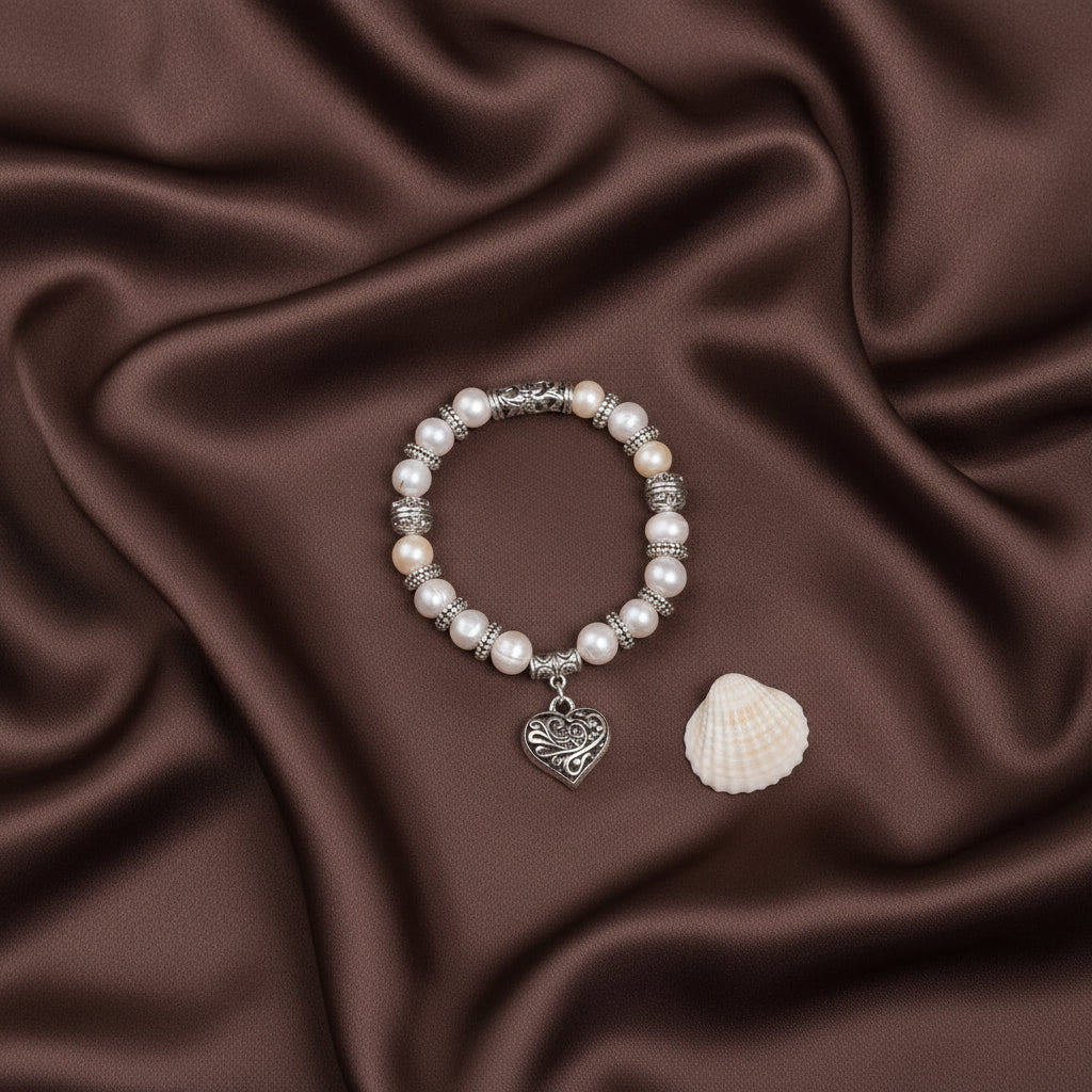 Pearl Charm Bracelet