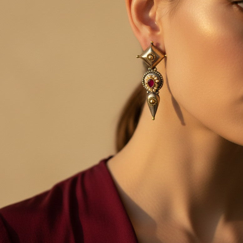 Heritage muse Silver Earrings