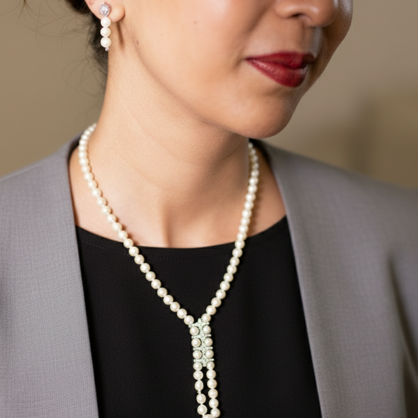 Classic Fusion Pearl Necklace Set