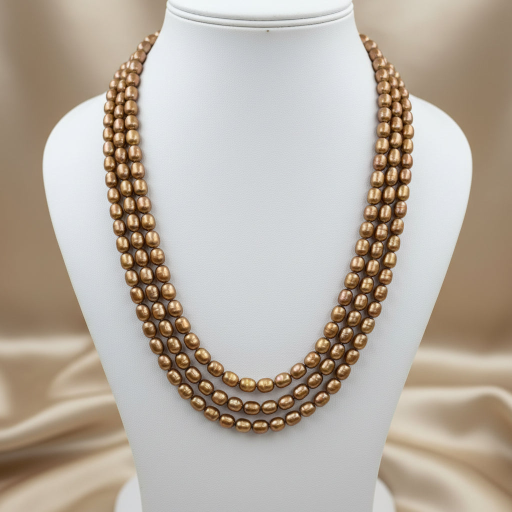 Heritage Golden Pearl Necklace