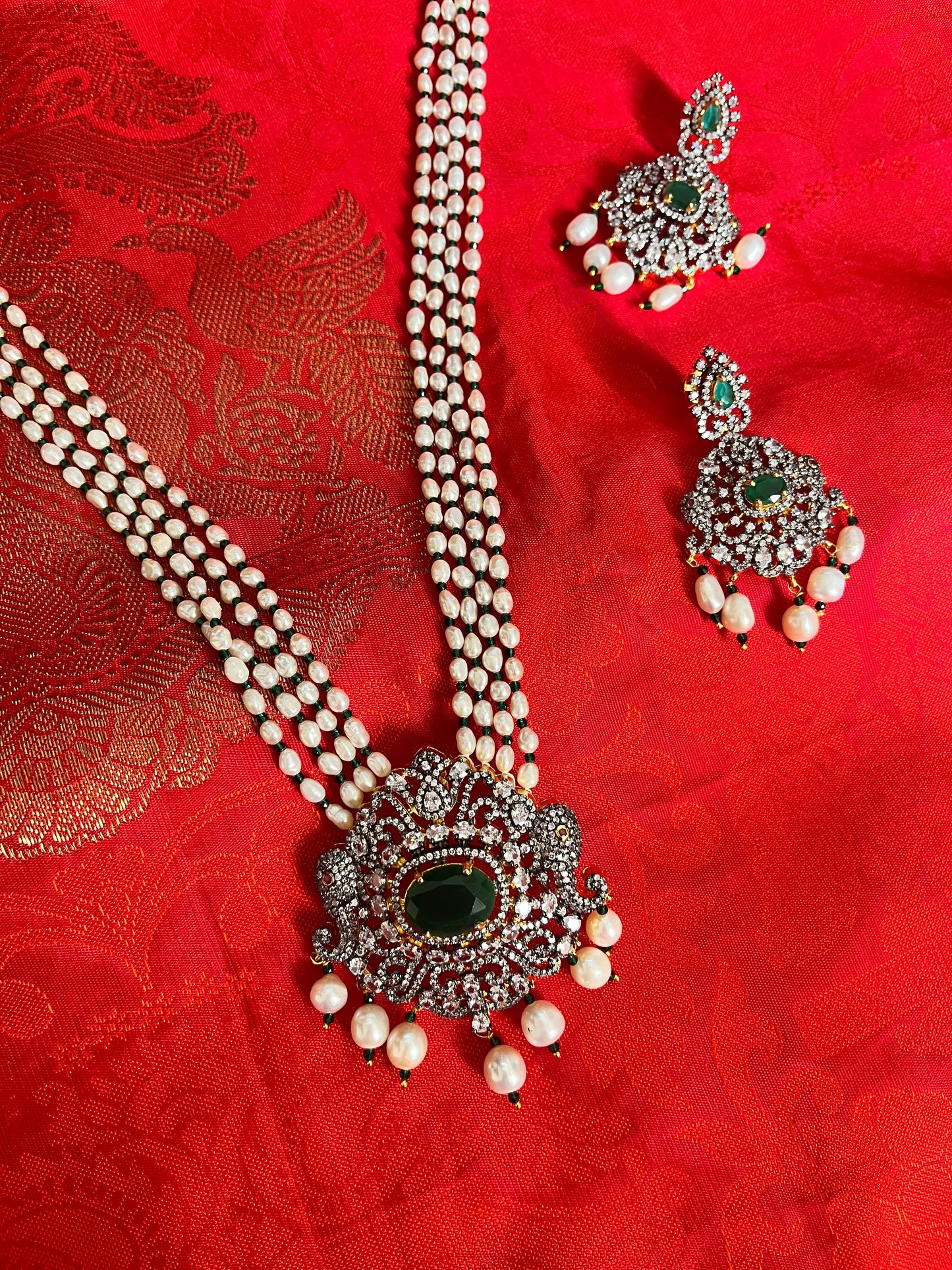 Victorian long pendant set