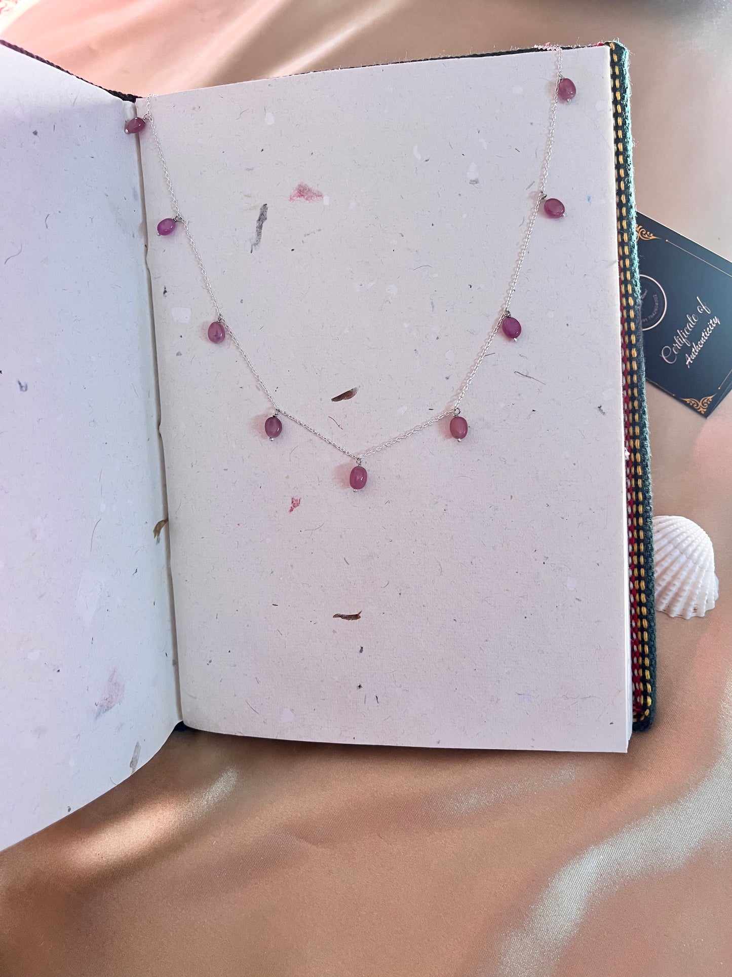 Ruby Silver Chain