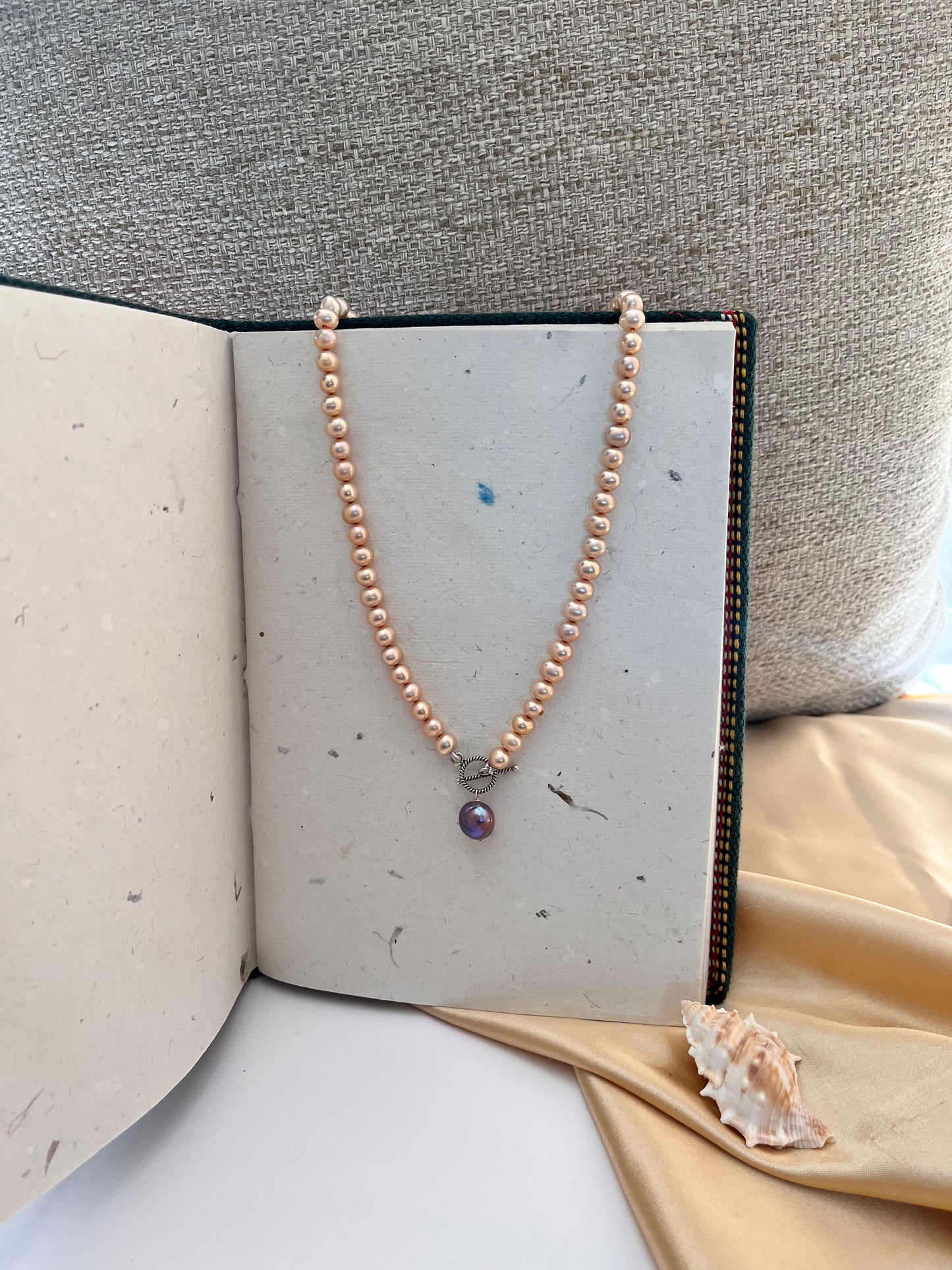 Silver Pearl Locket