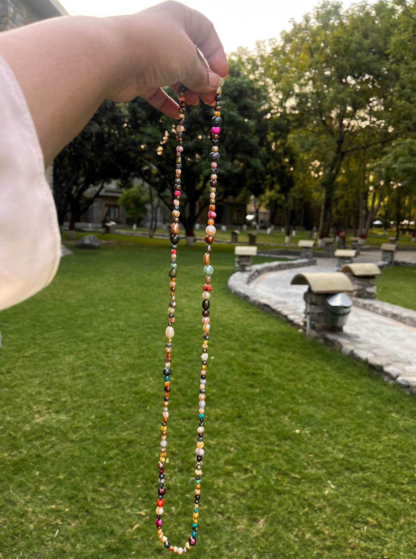 Long Pearl Necklace