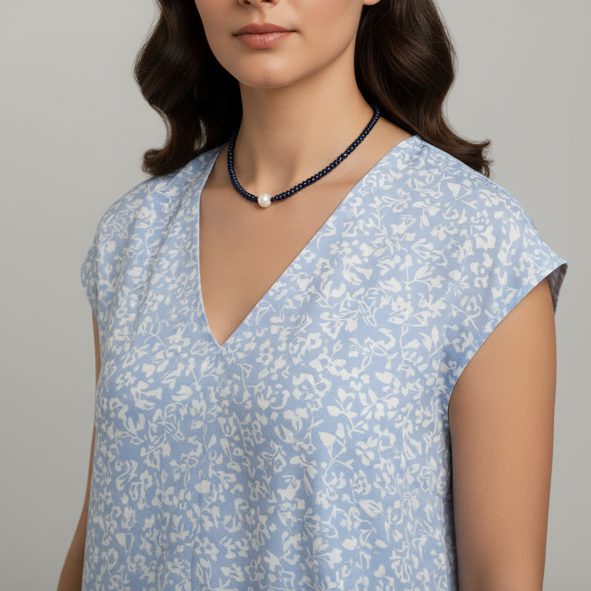 Violet Glow Lolite Necklace