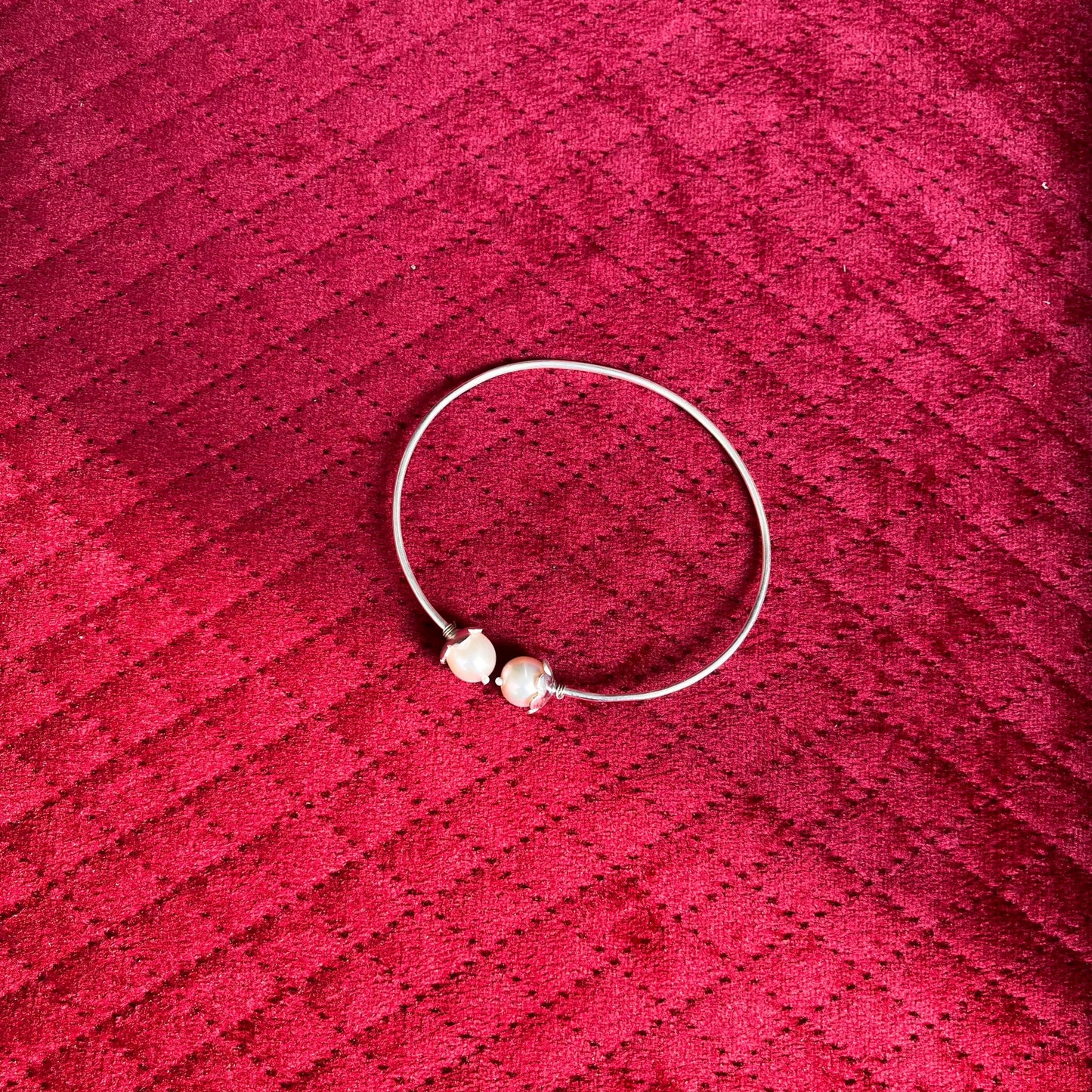 Silver Pearl Bracelet