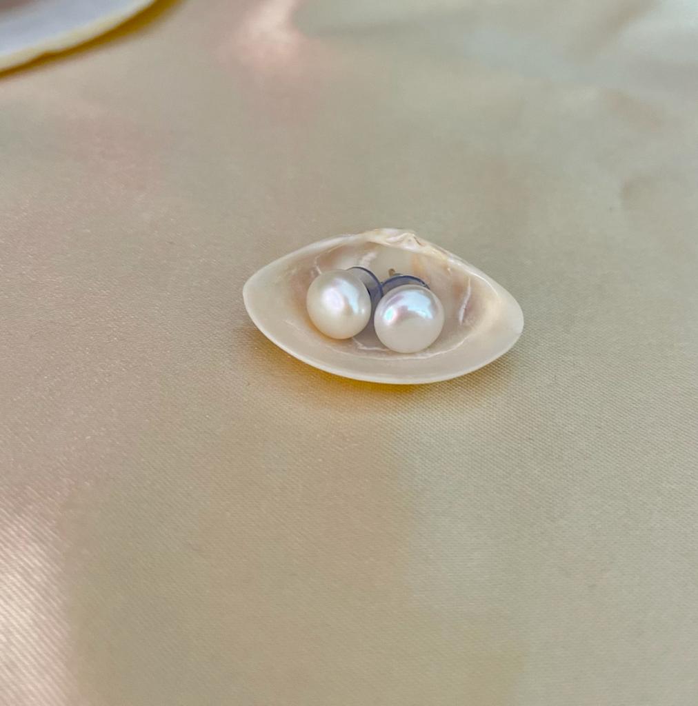 Pearl earrings