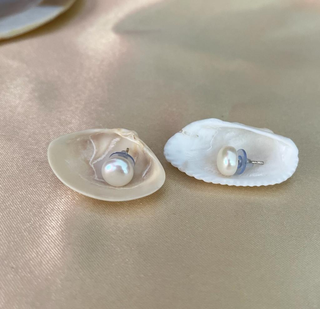 Pearl earrings