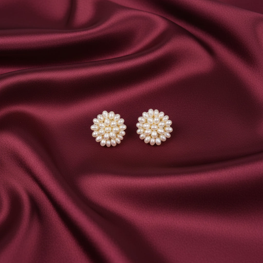 Cluster Pearl Studs