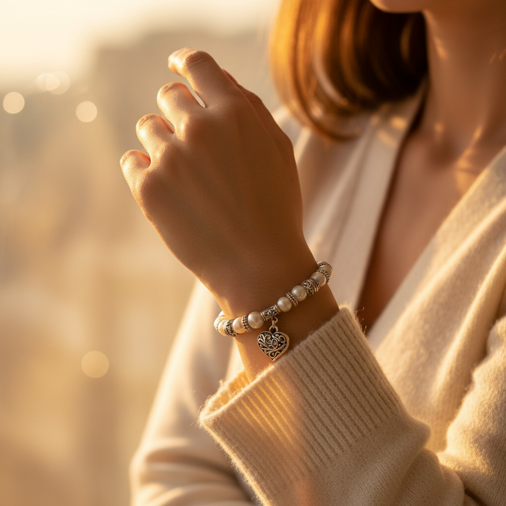 Pearl Charm Bracelet