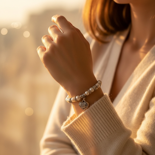 Pearl Charm Bracelet