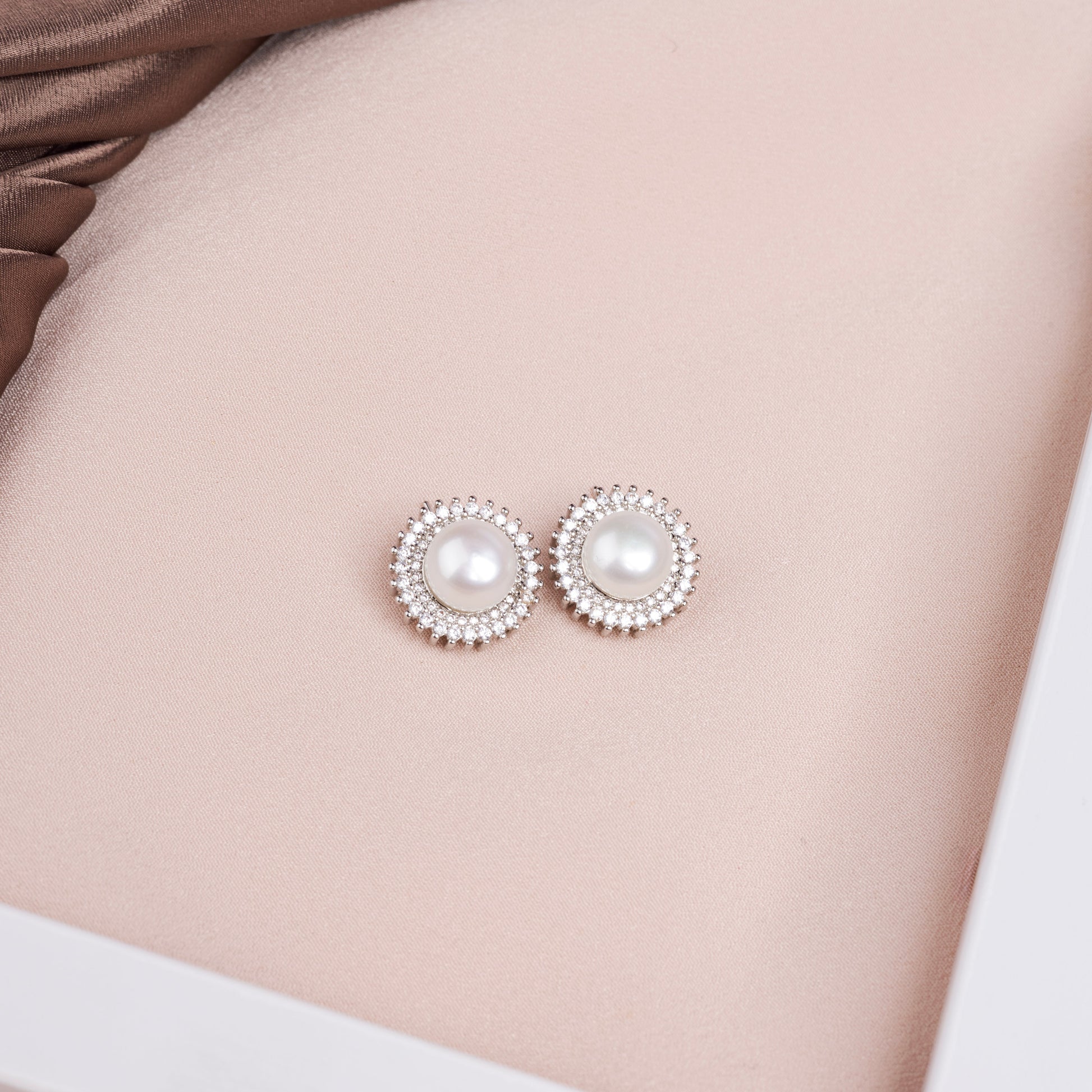 real pearl studs