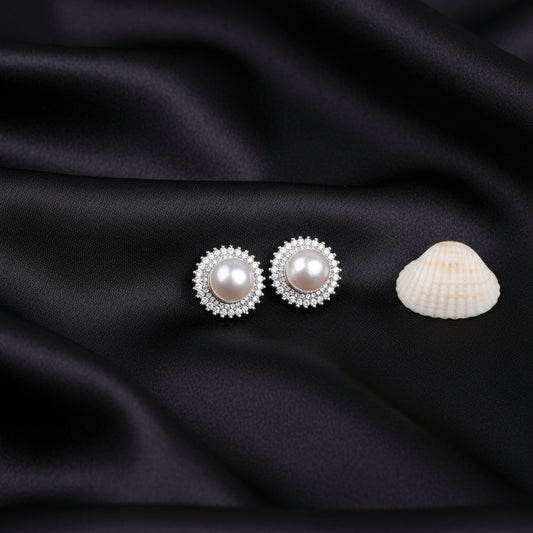 real pearl studs