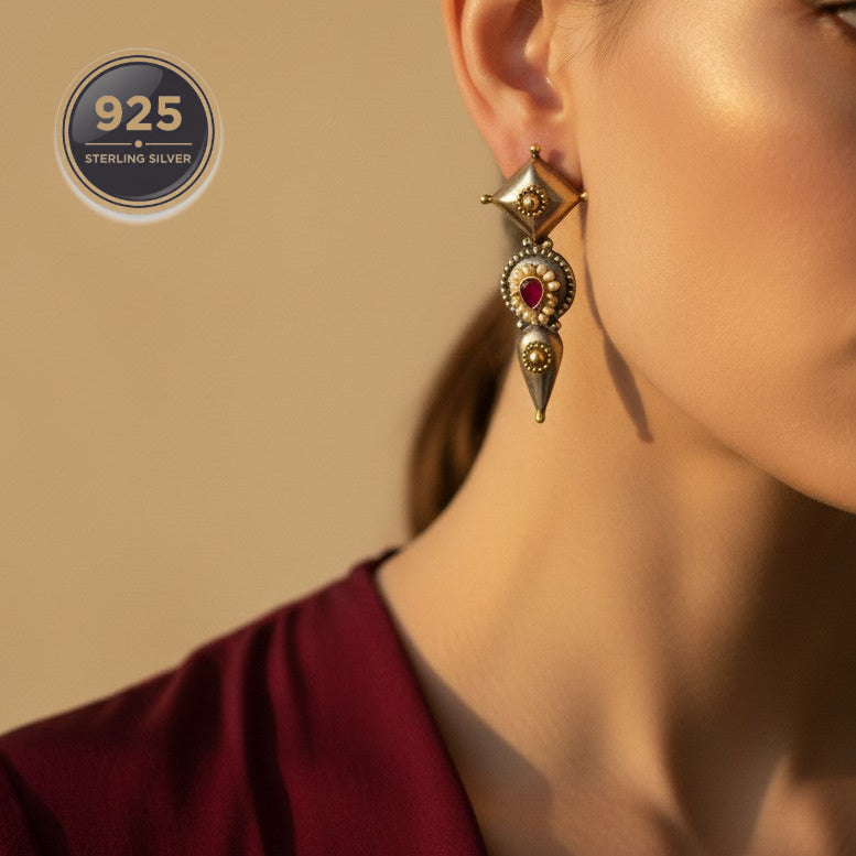Heritage muse Silver Earrings