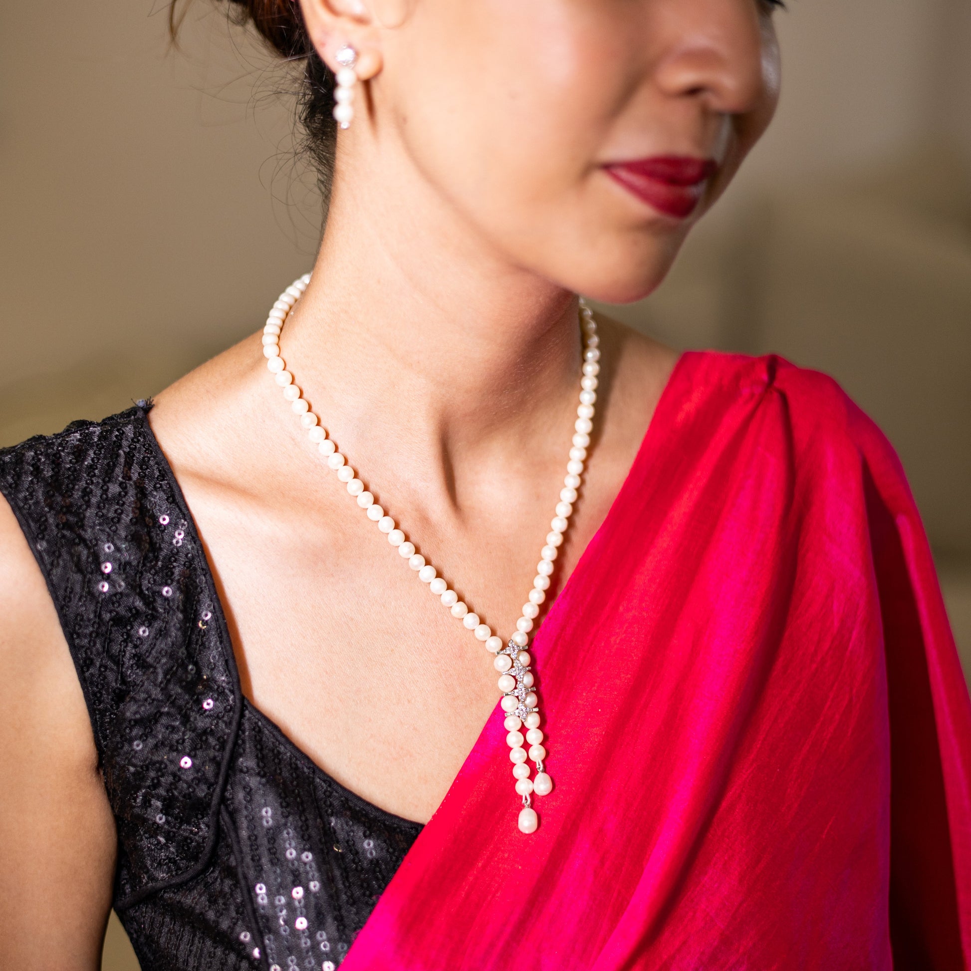 Western pearl necklace  set