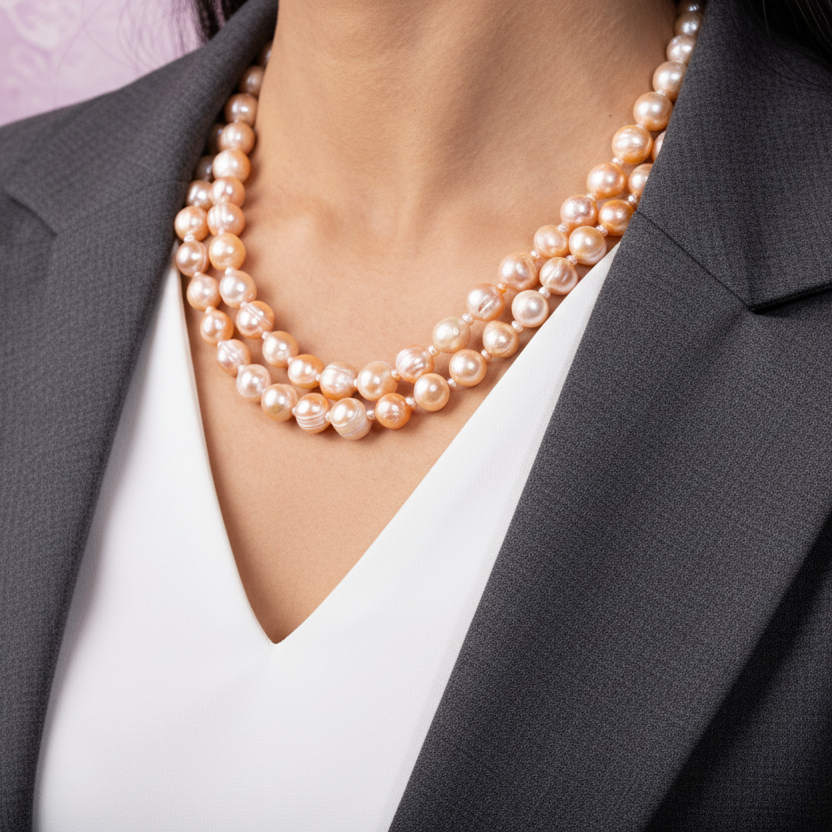 Blush Harmony Pearl Necklace