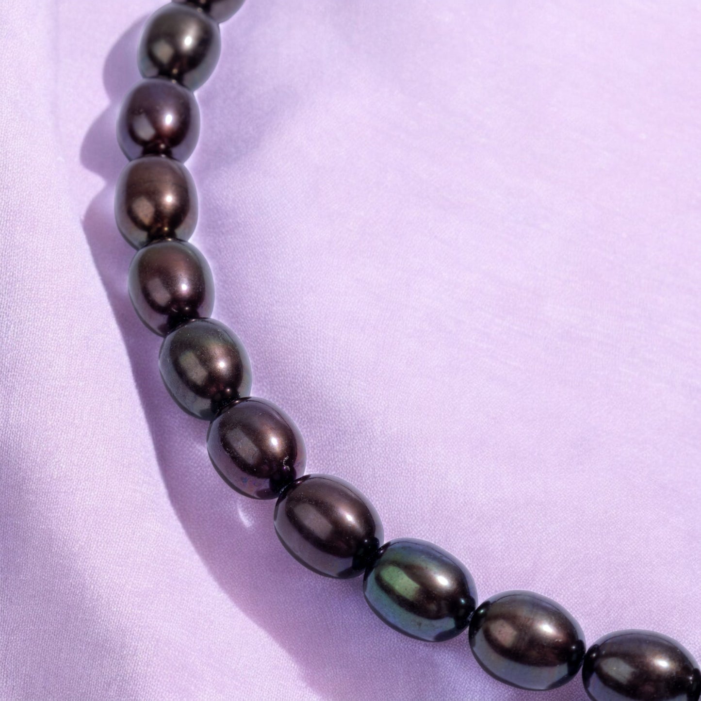 Chocolate Pearl Necklace Set