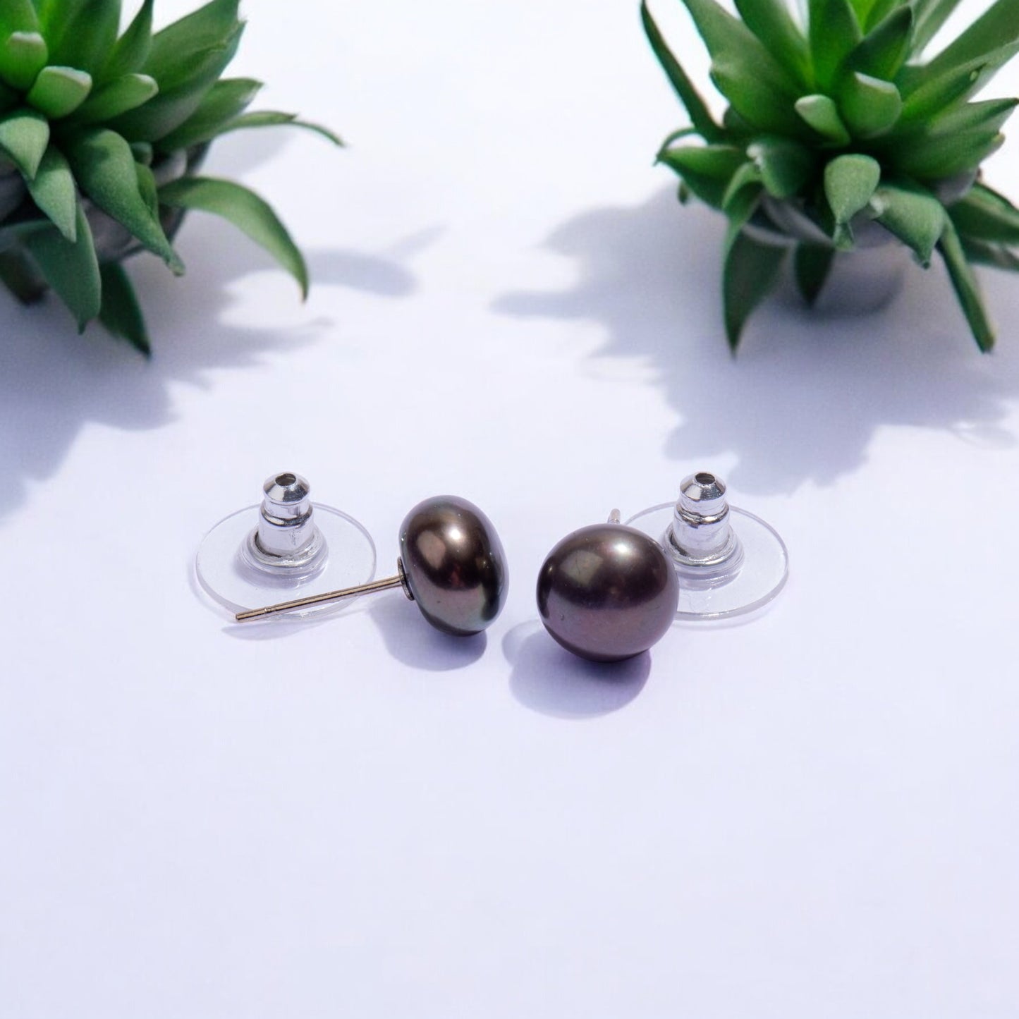 Chocolate Pearl Necklace Set