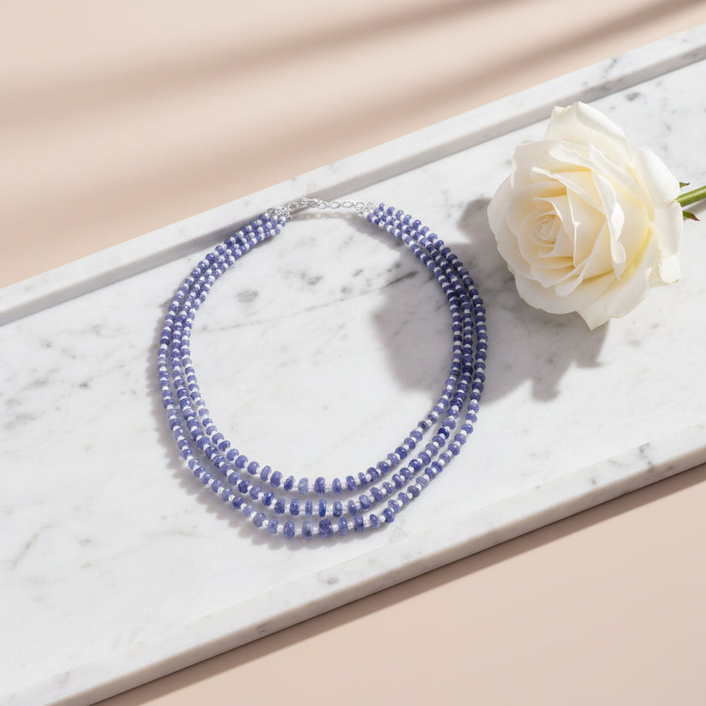 Tanzanite gemstone necklace