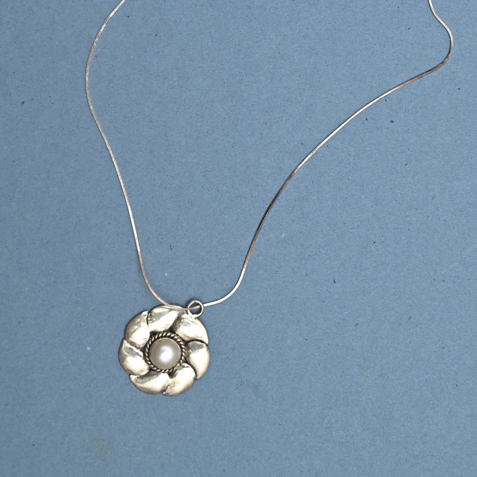 Pearl Silver Locket