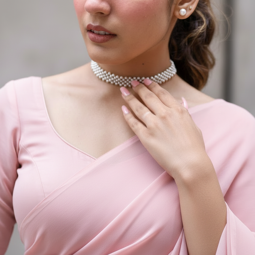 Pure Pearl HANDWOVEN Choker