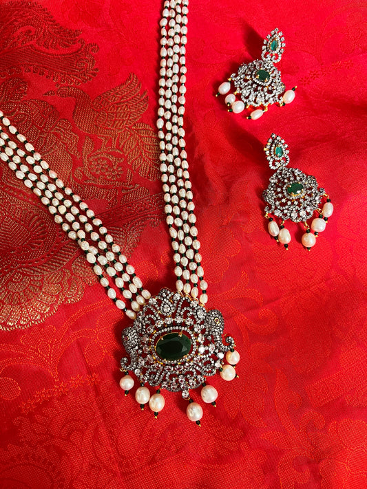 Victorian long pendant set