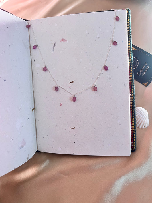 Ruby Silver Chain