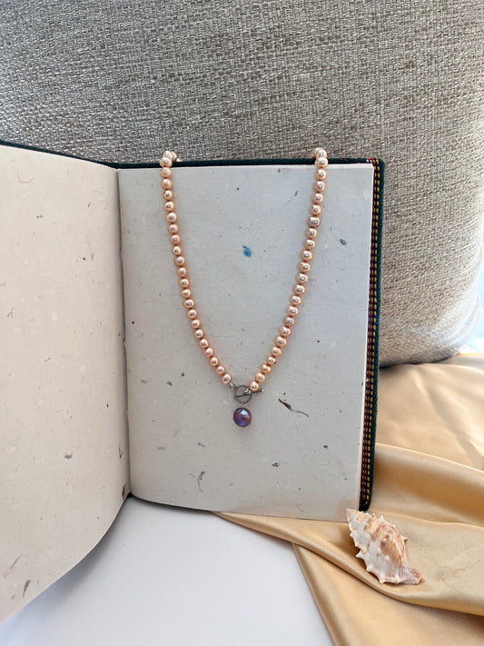 Silver Pearl Locket