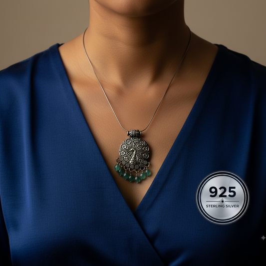 Peacock Silver Pendant