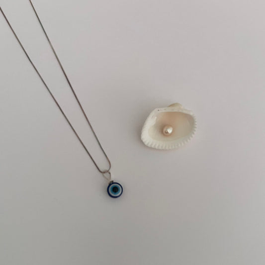 Evil Eye Silver Pendant