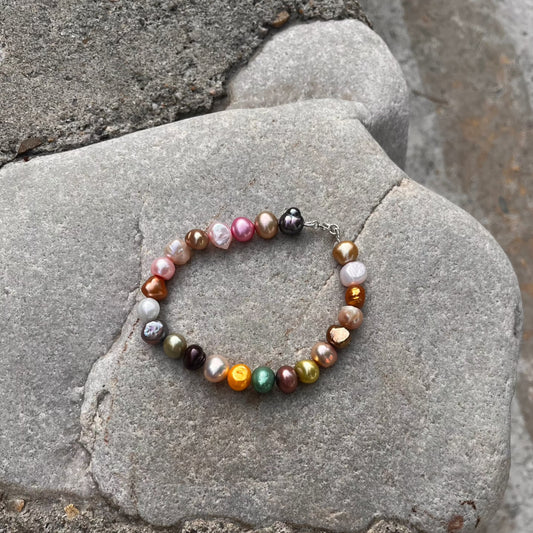 Multicolor pearl bracelet