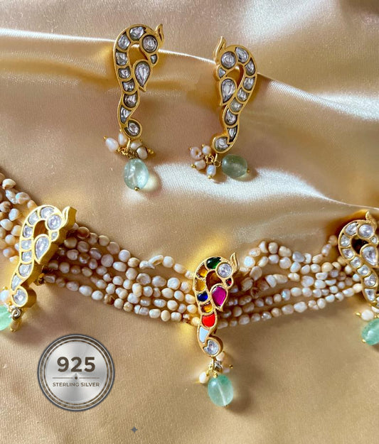 Vintage Peacock Choker Set