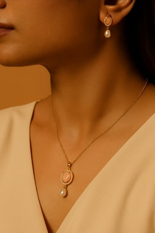Pearl Locket Set