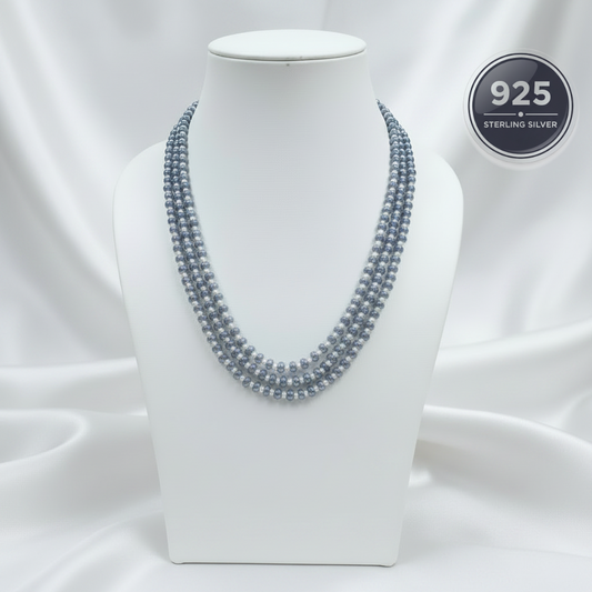 Blue Mirage Trio Tanzanite Necklace
