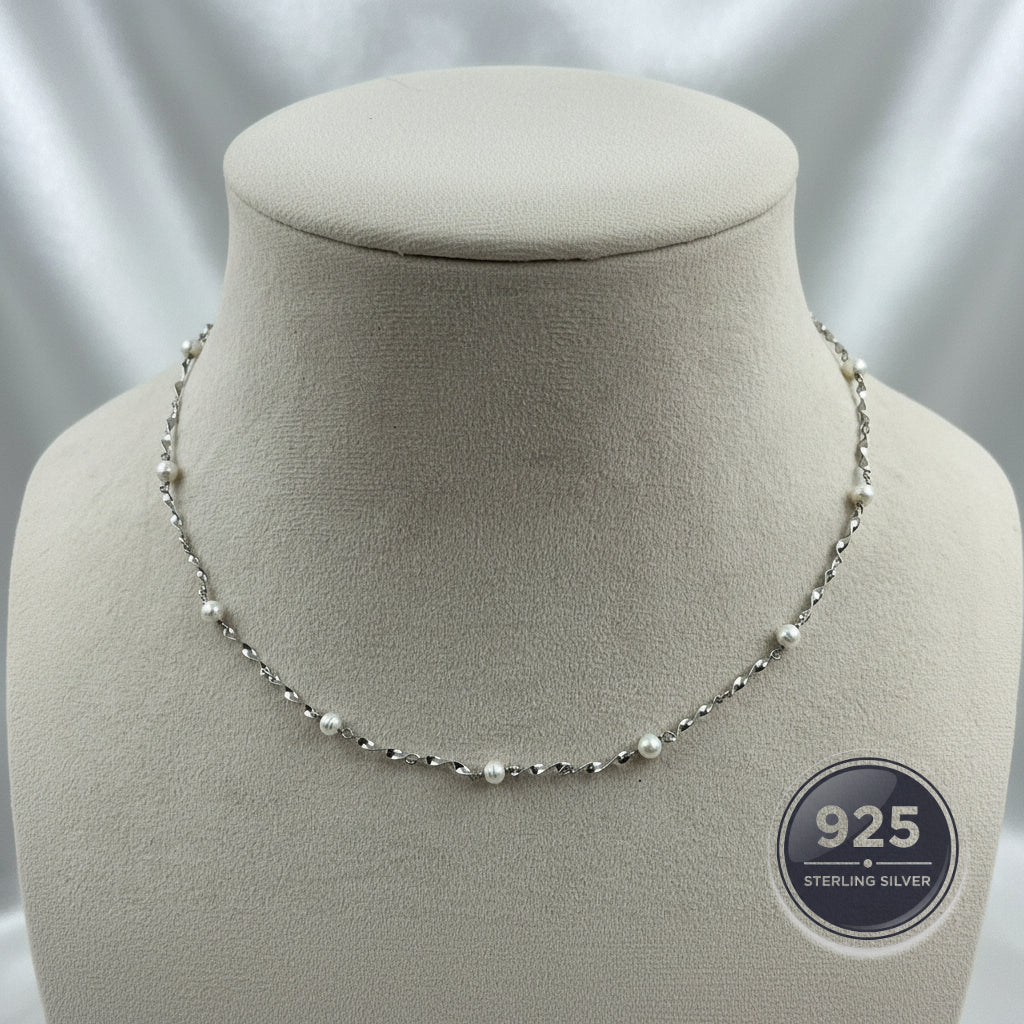 Aurea Silver Pearl Chain