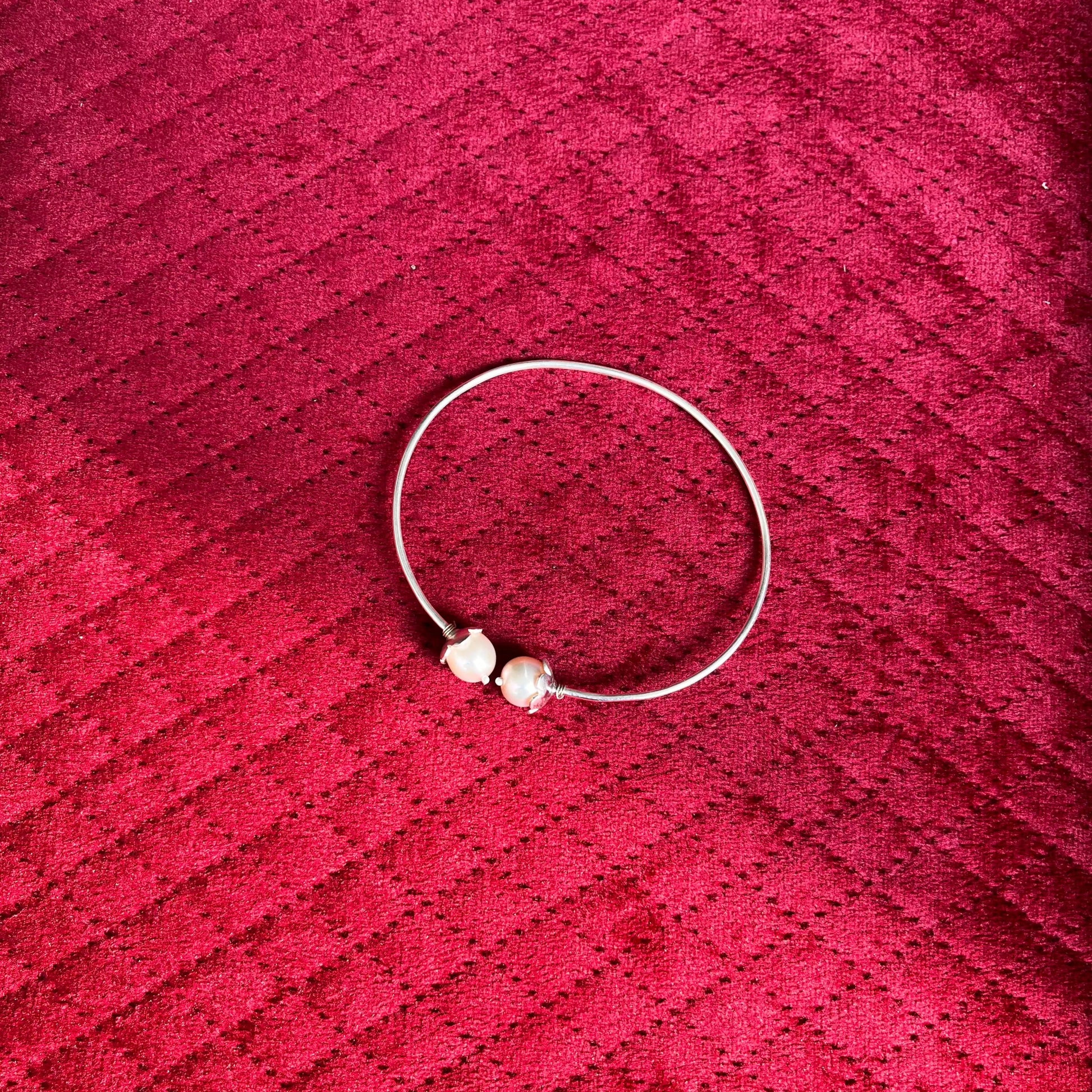 Silver Pearl Bracelet