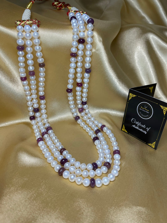 Ruby Pearl Set