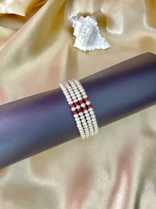 multilayer pearl bracelet